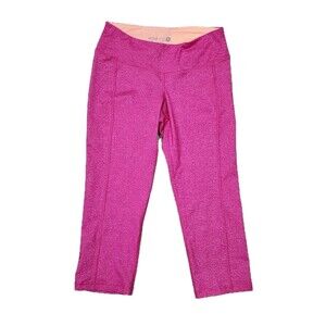 Old Navy Pants Womens Size Small Fitted Active Capri Stretchy Pink Elastic Waist